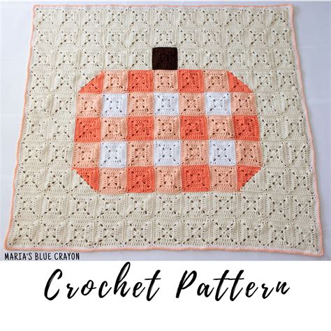 Crochet Pumpkin Blanket Pattern Crochet Pumpkin Granny Square Etsy