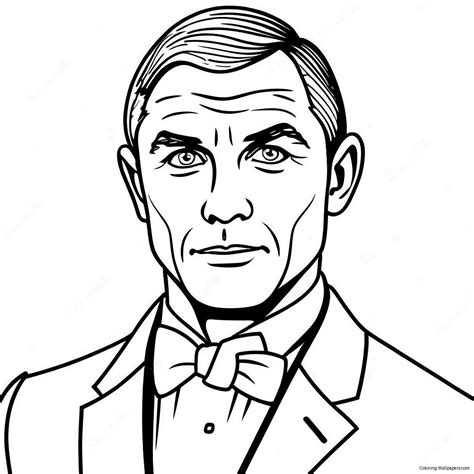 james bond coloring page