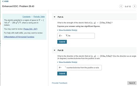 Solved KHW8 Enhanced EOC Problem 29 43 6 Of 10 Constants Chegg