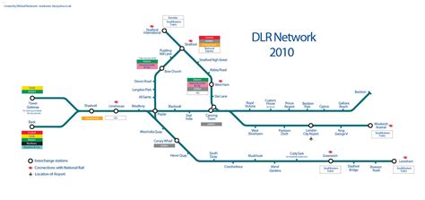 Map Of DLR Stations