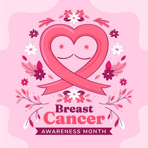 Premium Vector Hand Drawn Breast Cancer Awareness Month Illustration