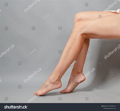 Naked Long Female Legs Sitting On Stock Photo Shutterstock