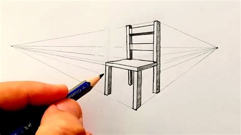 How To Draw Chair Using Two Point Perspective Point Perspective