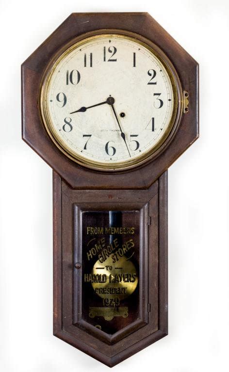 Seth Thomas Globe” Long Drop Clock Clockpricescom