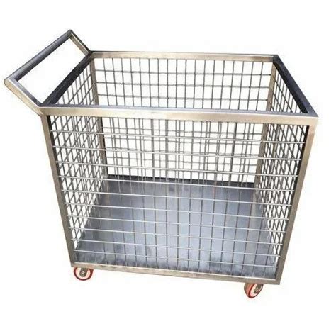 Stainless Steel Cage Trolley At 12100 00 INR In Mumbai Sniko Elyte