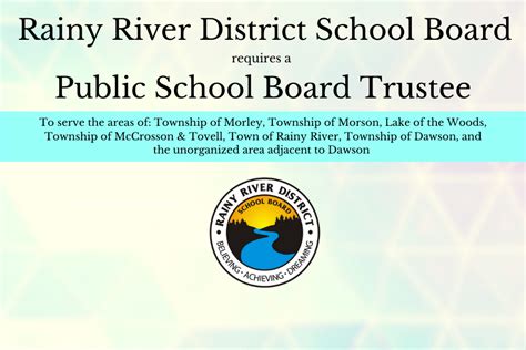 Trustee Vacancy Rainy River District School Board