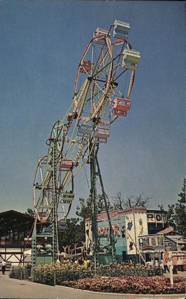 Giant Sky Wheel Or Double Ferris Wheel Cedar Point Sandusky Oh Postcard