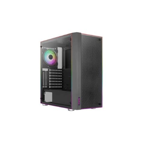 Case Gamer Aerocool Skribble G Bk V Vidrio Templado Abanico Rgb Accm