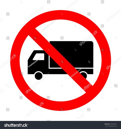 No Delivery Sign Illustration Stock Vector (Royalty Free) 545958412 | Shutterstock