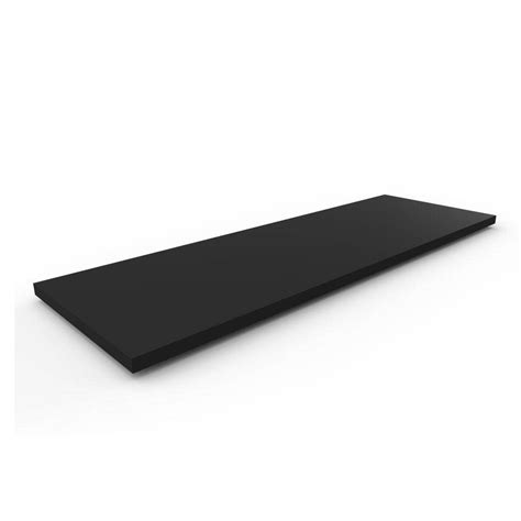 1 Prateleira 50x25 MDF Preto Suporte Flutuante Invisível