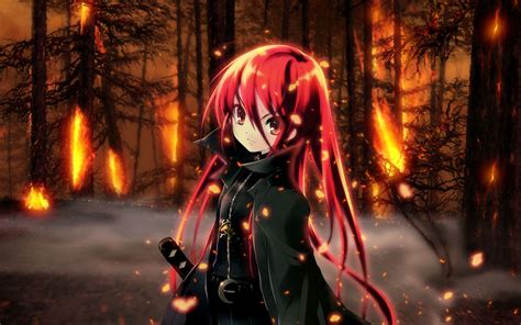 Im Wald von roten Haaren anime girl Hintergrundbilder | 1920x1200 Hintergrundbilder Download ...