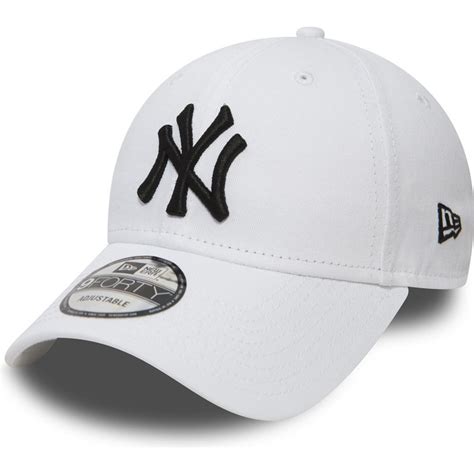 Gorra Curva Blanca Ajustable 9forty Essential De New York Yankees Mlb