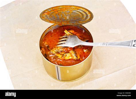 canned fish sprat  tomato sauce studio photo stock photo alamy