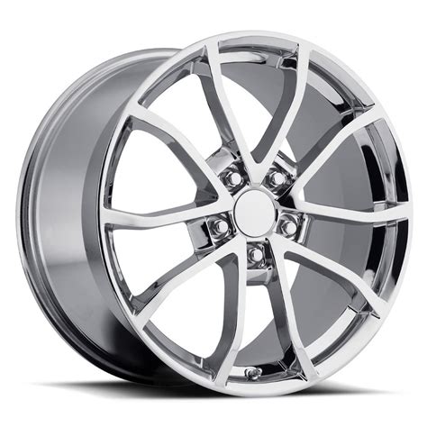 Factory Reproductions Wheels FR 25 C6 Cup Corvette Chrome Rim Wheel