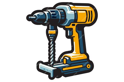 Drilling Machine Vector Illustration Premium Ai Generated Vector