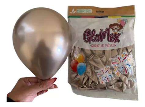 Globo Latex Pulgadas Piezas Glomex Cromado Reflex Mercadolibre