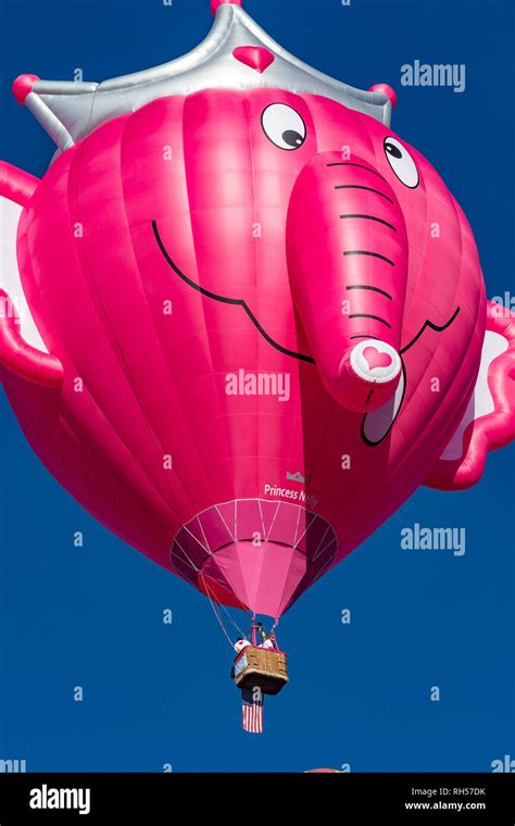 Pink Elephant Hot Air Balloon 2 Stock Photo Alamy