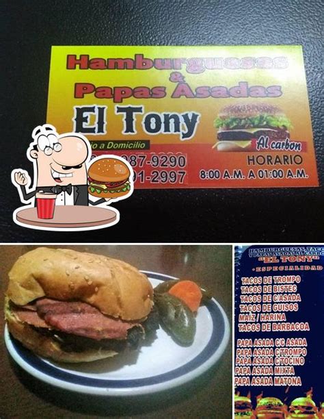 Hamburguesas Tacos Y Papas Asadas El Tony Restaurant Monterrey Calle Gral Carlos Salazar Ote