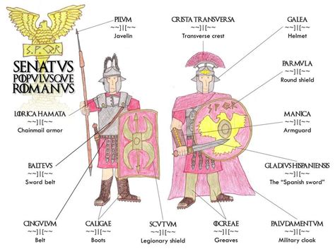 Roman Armor Diagram The roman army ii: armor | Gladiator armor, Roman ...