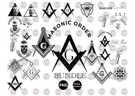 Freemasonry Design Bundle Masonic Order Freemason Clipart Etsy