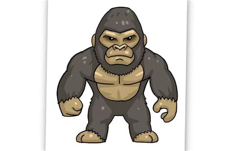 How To Draw King Kong Step By Step Easy Drawing A King Kong Entertainment For All