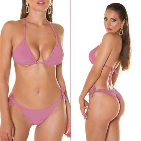 Comprar Bikini estilo Brasileño Rosa Bikinis moda 2024