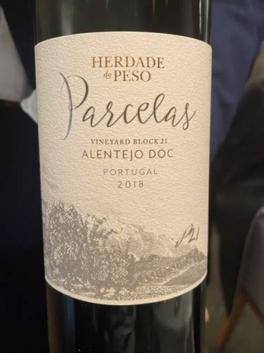 Herdade Do Peso Parcelas Vineyard Blaock Vivino