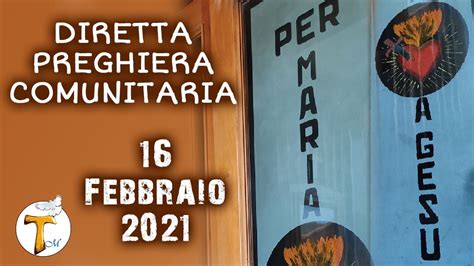 Diretta preghiera comunitaria Martedì 6 set Tempo Ordinario YouTube