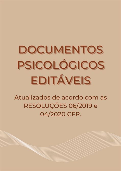 Modelos de Documentos Psicológicos Editáveis Daniela Moreira da S