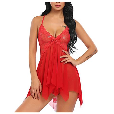 FAVIPT 2024 Nightgown For Women Sexy Chemise Lingerie Nightie Full