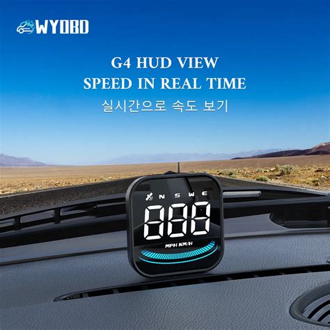 Wyobd G Head Up Display Led Auto Tachimetro Smart Digital Alarm