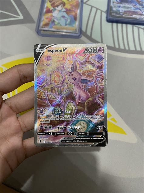 Espeon V Alternate Full Art Pokemon Evolving Skies Hobbies Toys