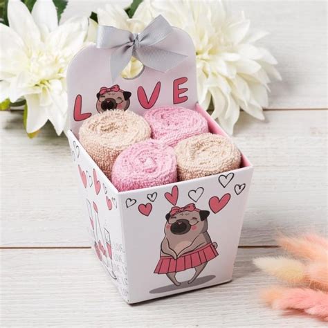 Набор декоративных махровых салфеток Этель Love 30x30 см, 4 шт, 100% ...