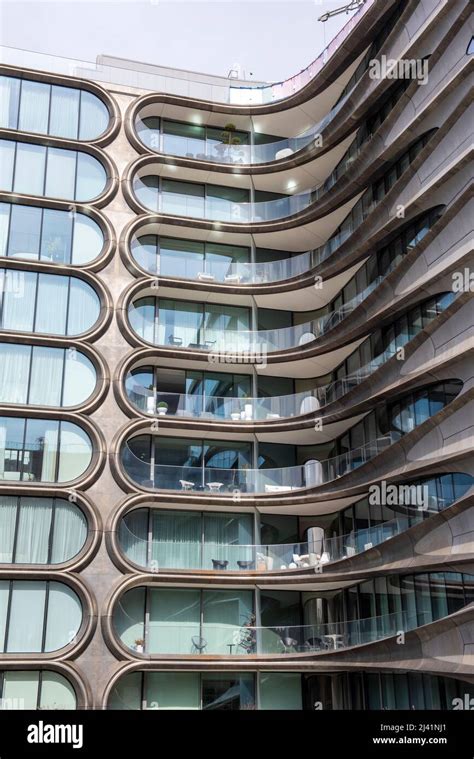 Apartment Building By The High Line Walkway In Manhattan New York City