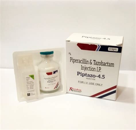 Piptazo Piperacillin Tazobactam Injection USP For Hospital 4 5 Gm At