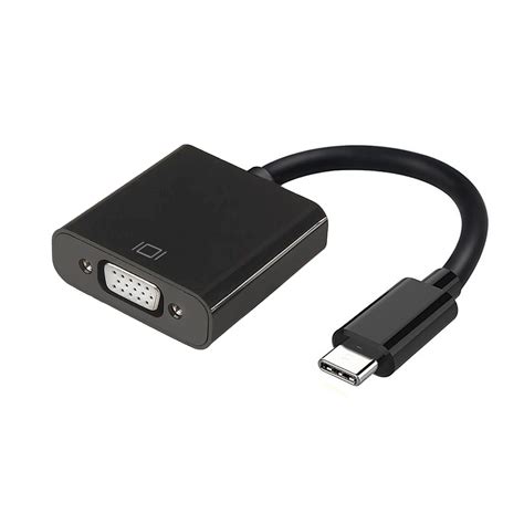 A Conversor Usb C A Vga Usb C M Hdb H Negro Cm Aisens