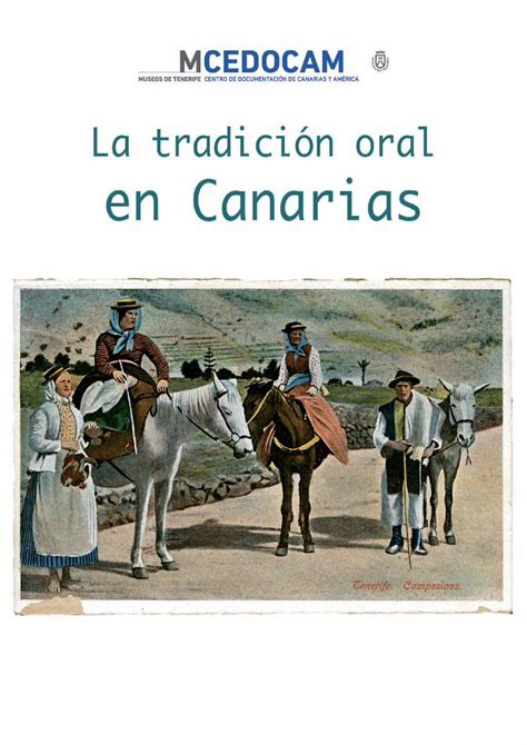 PDF La tradición oral en Canarias es el nuevo monográfico dichos