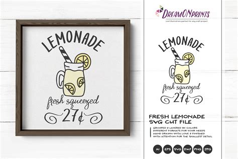 Fresh Squeezed Lemonade Svg Summer Svg