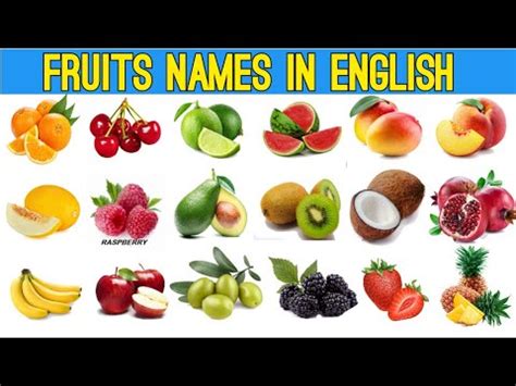 Fruits Name With Pictures Vocabulary Des Fruits En Anglais YouTube