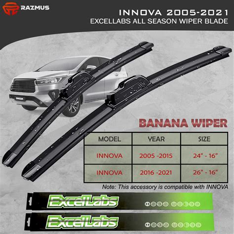 Shop Toyota Innova Wiper Blade Set Online Lazada Ph