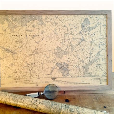 Framed Os Map Etsy UK