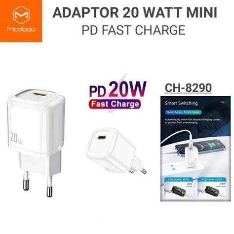 Jual Mcdodo Adaptor Charger Pd 20w Usb Type C Ch 8290 Iphone 12 11 Pro