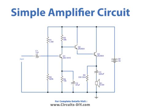 Simple Amplifier Circuit Using Transistor 2N3904