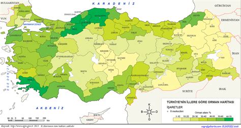 T Rkiye Llere G Re Orman Da L Haritas Fiziki Co Rafya Harita