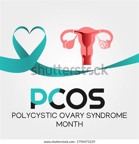 Polycystic Ovary Syndrome Month Vector Illustration Stock Vector