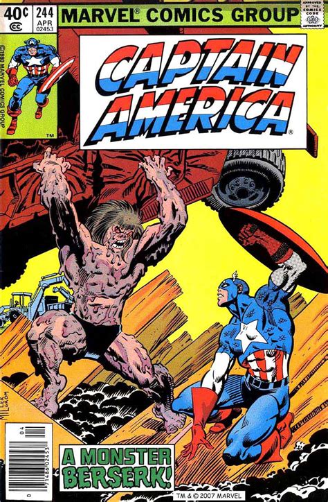 Captain America #244 - Frank Miller cover - Pencil Ink