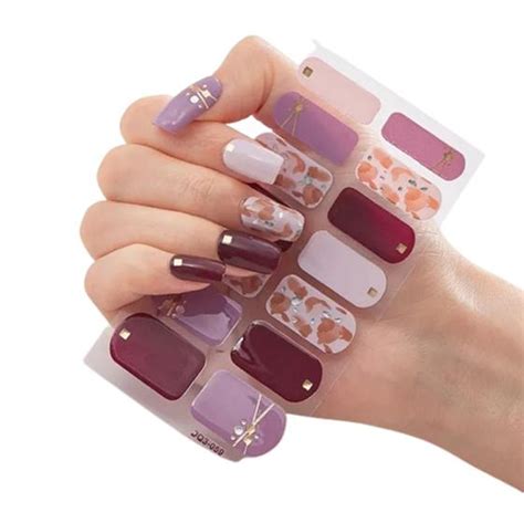 Adesivo De Unha Decorado Esmalte Para M Os Manicure Mah Unhas