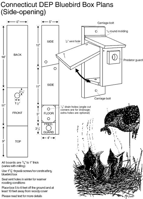 Bluebird Box Plans | Garden & Yard | Pinterest | Nest box, Bluebird