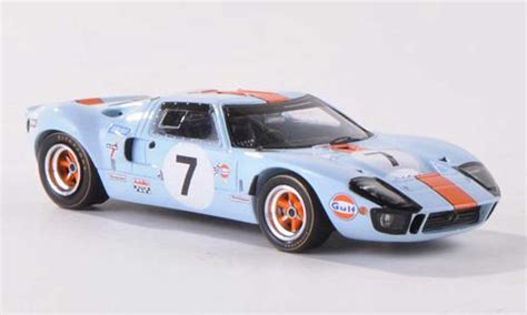 Diecast model cars Ford GT40 1/43 Spark GT 40 No.7 Gulf 24h Le Mans ...