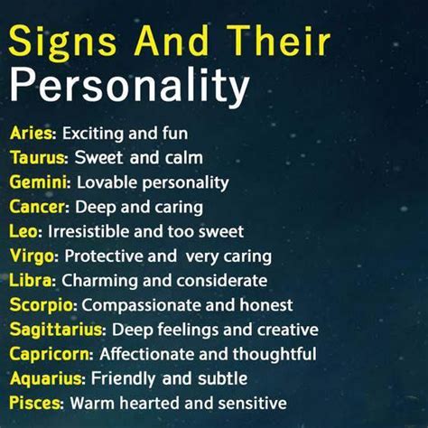 Zodiac Signs Personality Funny